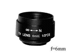 Objektiv C6, Fixfocal, f=6mm, F1.2, fix iris, CS-mount