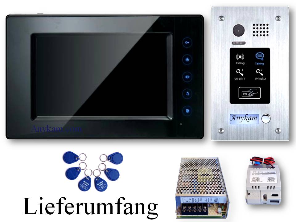 DT596FID+ DT14SD Video Türsprechanlage RFID Klingelanlage Speicher
