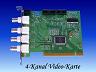 4-KANAL PC-KARTE, 25fps, ALARM, MOTION DETECTION