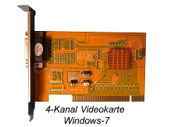 4-Kanal Video Karte 30fps H.264 für Windows-XP und Windows-7 SDVR6804