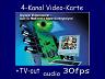 4-Kanal Video + Audio Karte Videokarte 120fps Windows-7 XP SDVR6804A
