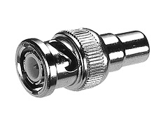 BNC Adapter von BNC-Stecker auch Cinch-Buchse